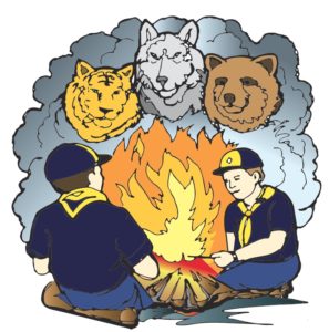 scouts-with-animals-campfire